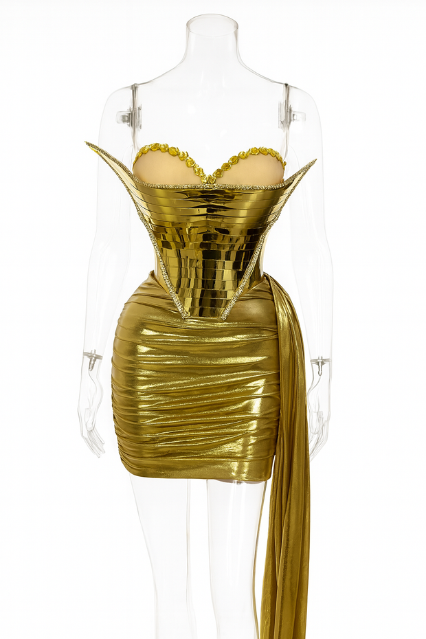 Celestia Reflective Corset Skirt Set
