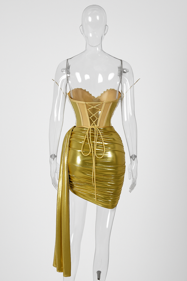 Celestia Reflective Corset Skirt Set