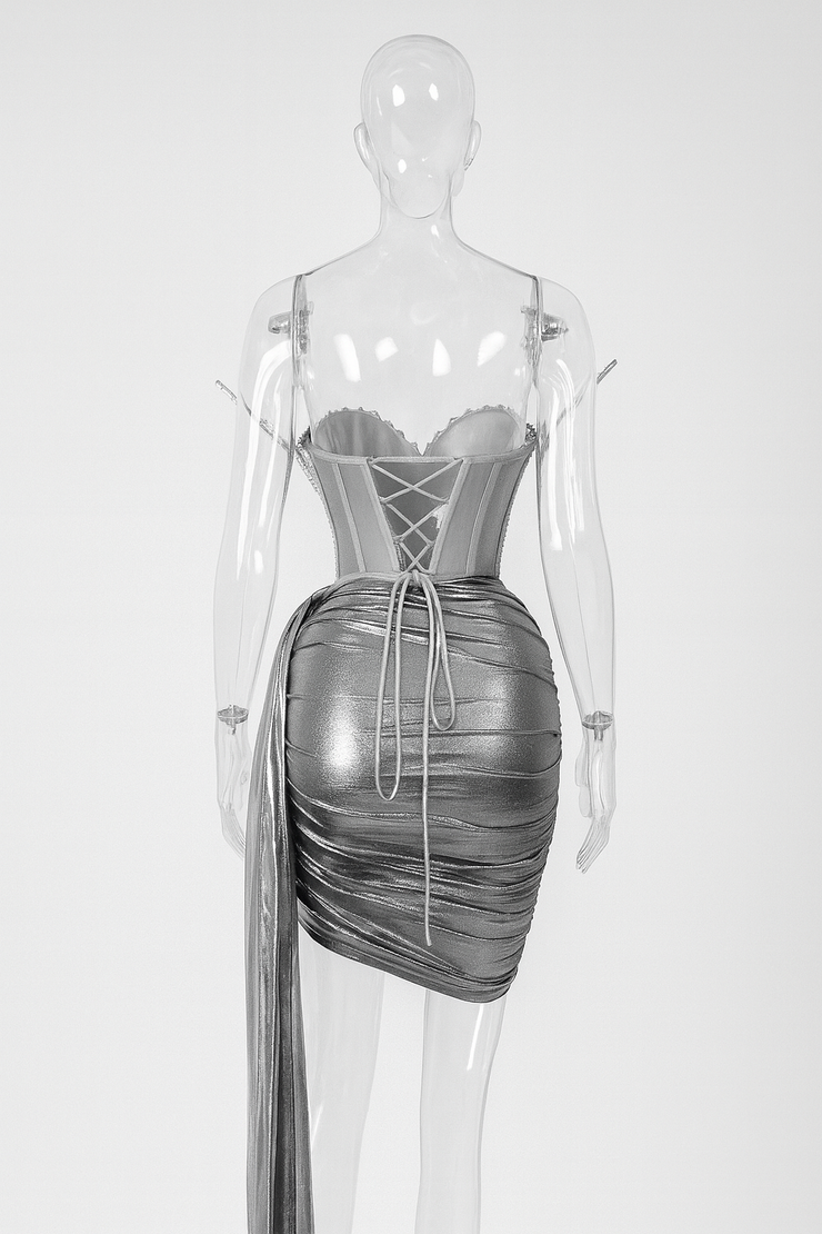 Celestia Reflective Corset Skirt Set