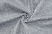 Campus Cutie Contrast Collar Button-Up Mini Dress – Heather Grey