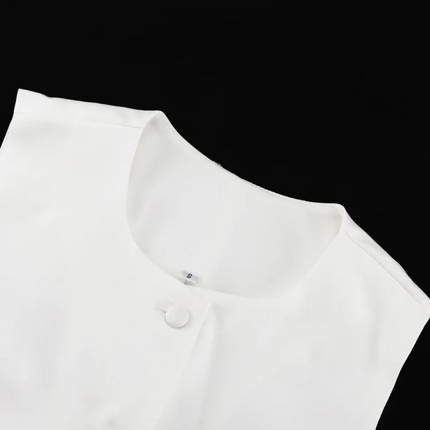 Pearl Prestige Peplum Mini Dress – White