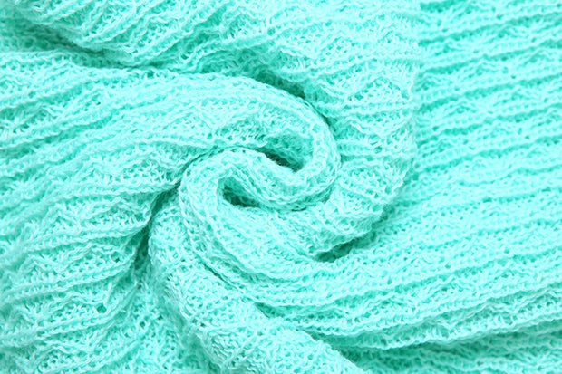 Soleil Knit Colorblock Set – Lemon Ice & Seafoam
