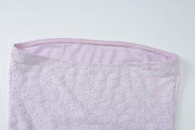 Lavender Strapless Maxi Dress