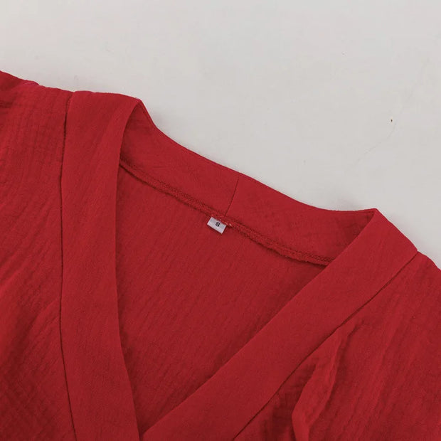 Scarlet Ruffle Charm Two-Piece Set