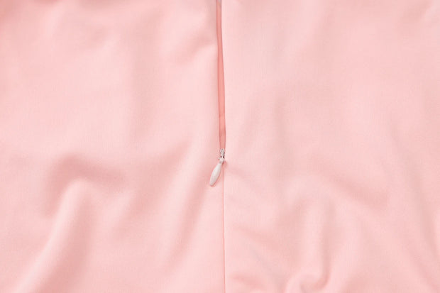 Pretty Intentions V-Neck Fit & Flare Dress – Blush Pink