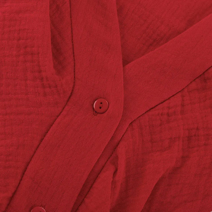 Scarlet Ruffle Charm Two-Piece Set