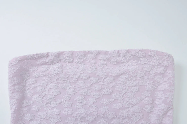 Lavender Strapless Maxi Dress
