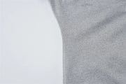 Campus Cutie Contrast Collar Button-Up Mini Dress – Heather Grey