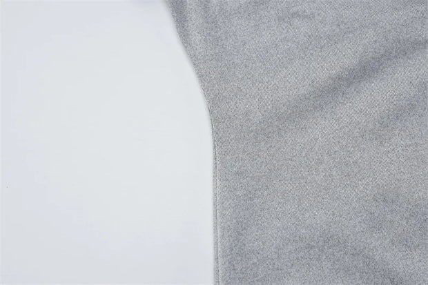 Campus Cutie Contrast Collar Button-Up Mini Dress – Heather Grey