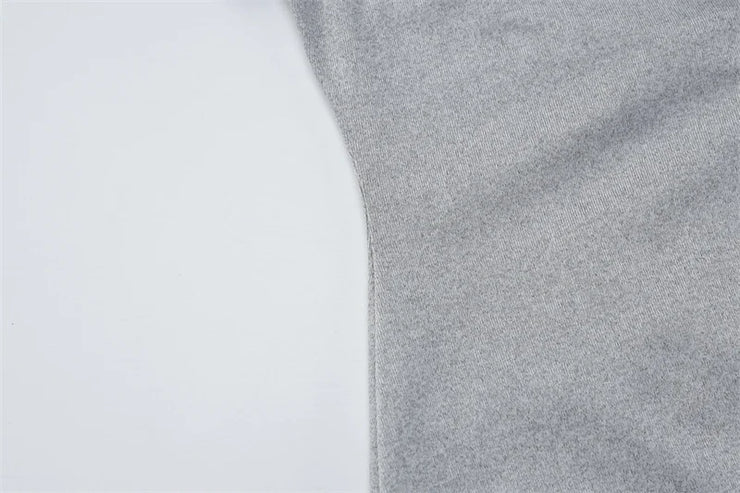 Campus Cutie Contrast Collar Button-Up Mini Dress – Heather Grey