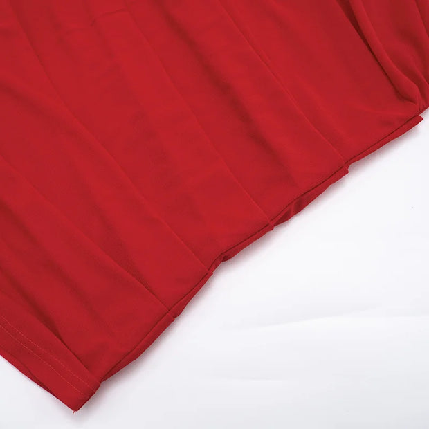 One-Shoulder Ruched Mini Dress – Long Sleeve Bodycon