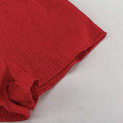 Scarlet Ruffle Charm Two-Piece Set