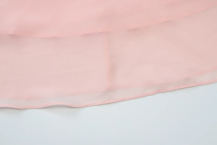 Pretty Intentions V-Neck Fit & Flare Dress – Blush Pink