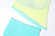 Soleil Knit Colorblock Set – Lemon Ice & Seafoam