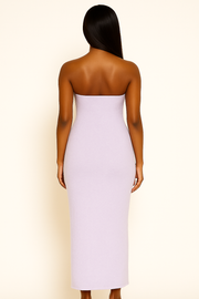 Lavender Strapless Maxi Dress