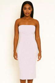 Lavender Strapless Maxi Dress