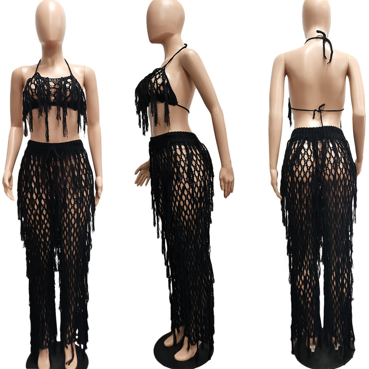 matching sets Frisky Business Tassel Cover Up Set - ObsessedOverLuxe