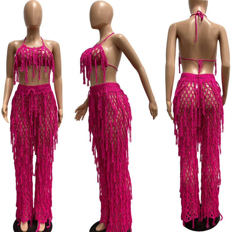 matching sets Frisky Business Tassel Cover Up Set - ObsessedOverLuxe