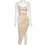 Dresses Satori Golden Ruched Dress - ObsessedOverLuxe