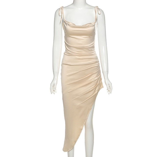 Dresses Satori Golden Ruched Dress - ObsessedOverLuxe