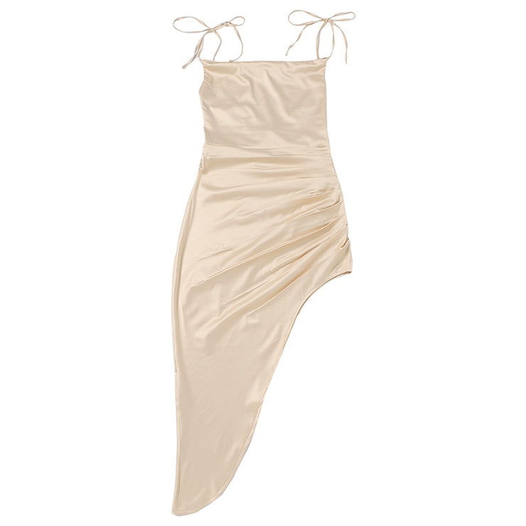 Dresses Satori Golden Ruched Dress - ObsessedOverLuxe