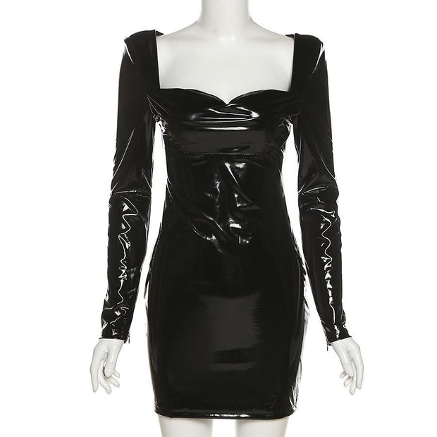 Dresses Elise PU Leather Dress - ObsessedOverLuxe